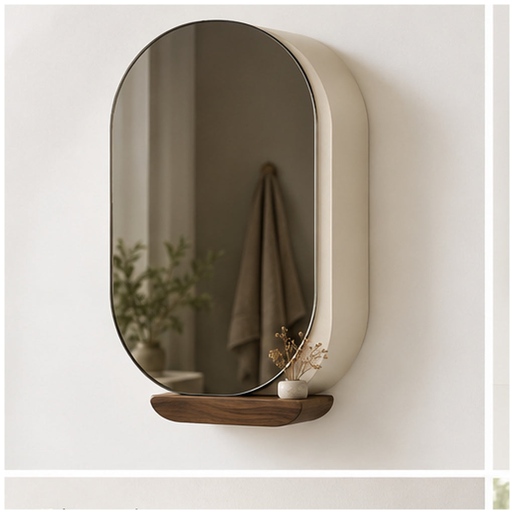 Armoire Miroir Capsule — Meuble mural compact à porte coulissante