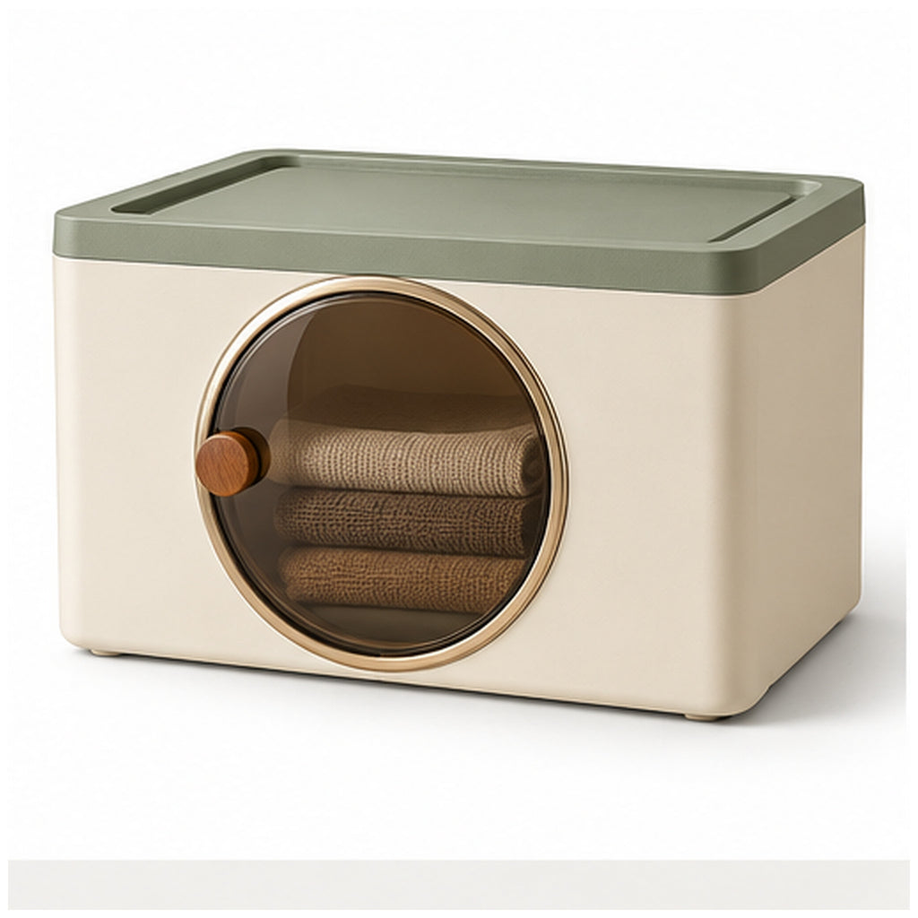 Boîte Fenêtre Pivot — Boîte empilable avec ouverture frontale rotative