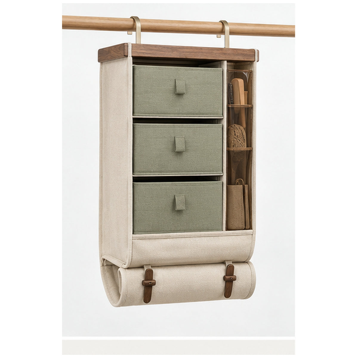 Coffre Armoire Traverse — Rangement suspendu à trois tiroirs