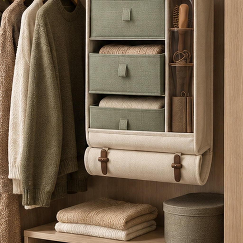 Coffre Armoire Traverse — Rangement suspendu à trois tiroirs