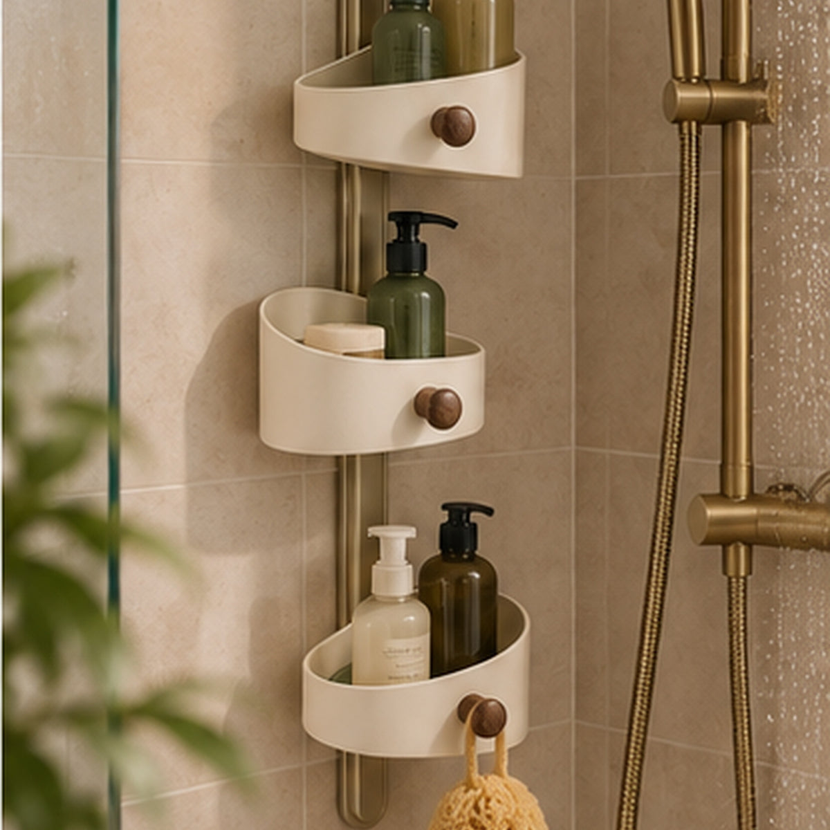 Étagère Goutte Suspendue — Rangement mural réglable avec drainage