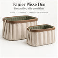 Panier Plissé Duo — Deux paniers extensibles et repliables