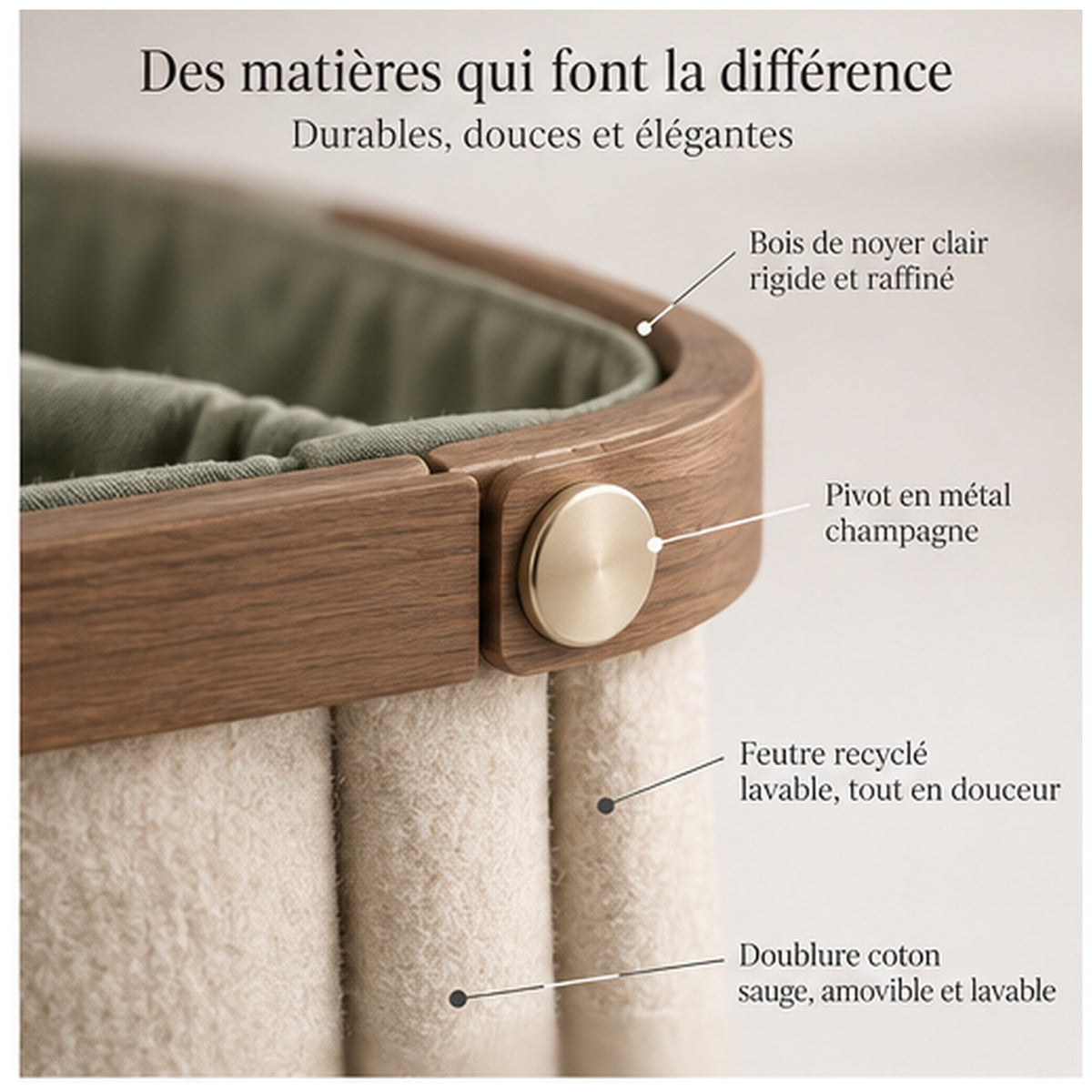 Panier Plissé Duo — Deux paniers extensibles et repliables