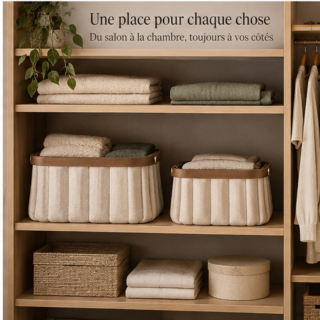 Panier Plissé Duo — Deux paniers extensibles et repliables
