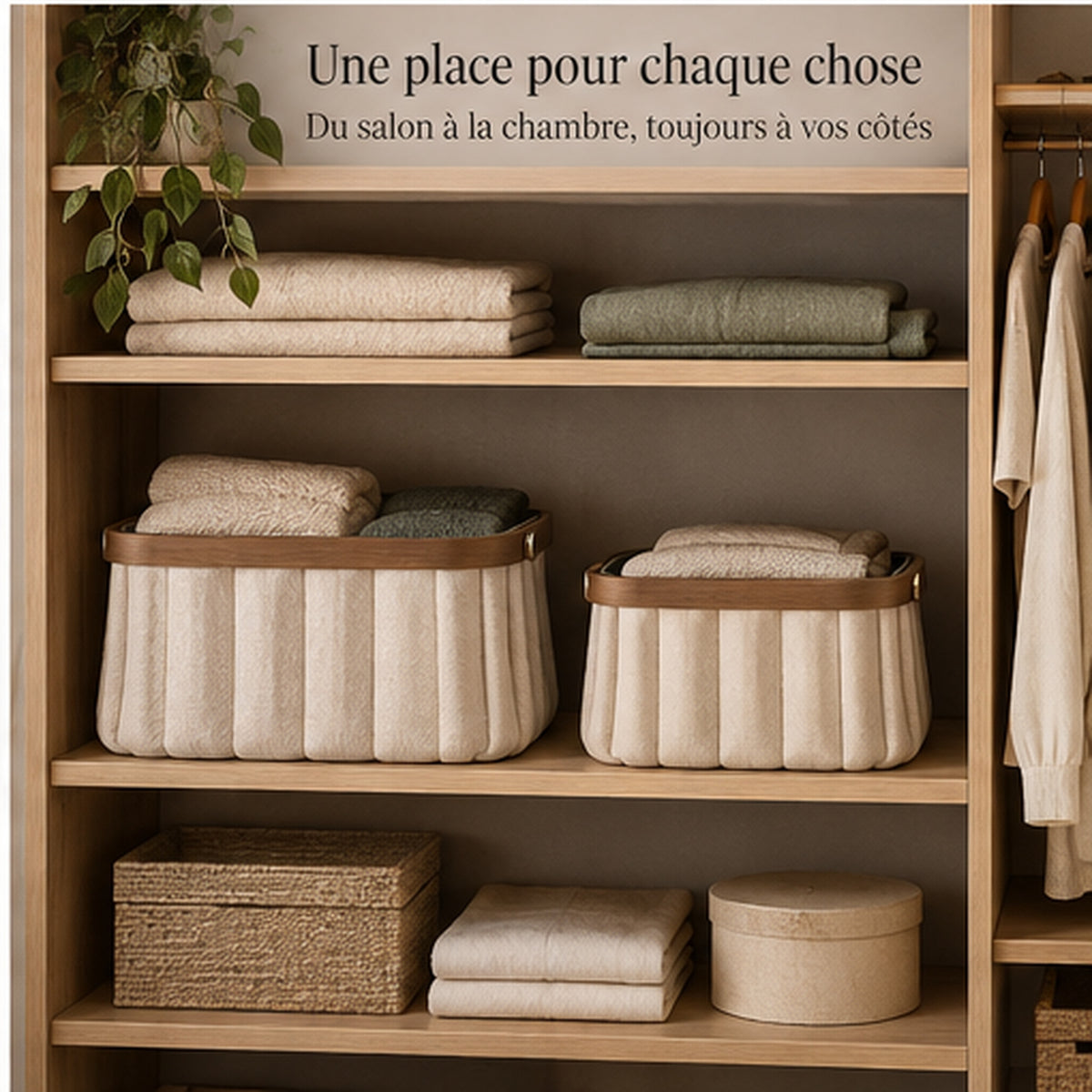 Panier Plissé Duo — Deux paniers extensibles et repliables